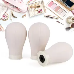 21/22inch Canvas Head Wig Model Making Mannequin Head Hat Headwear Cap Display Manikin Model