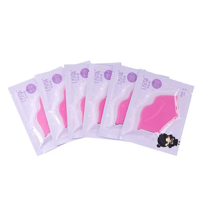 1 Pc Exfoliating Collagen Lip Mask Moisturizing Essence Lip Care Pads Anti Ageing Wrinkle Patch Pad Gel Lip Care TSLM2