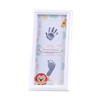 

Newborn Infants Hand Foot Print Mud Photo Frame Baby Souvenir Hundred Days New Parents Gifts Wall Decoration AXYA