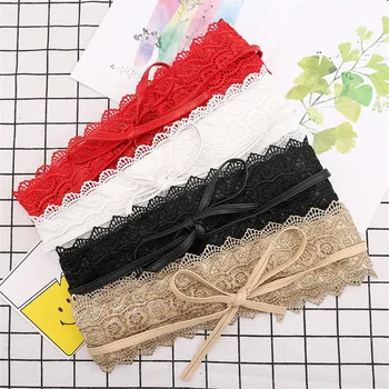 

Lace Fashion Personality Belt Female Luxury Belt Women Stretch Personality Dress Jeans Belts Solid Female Waistband Accessories