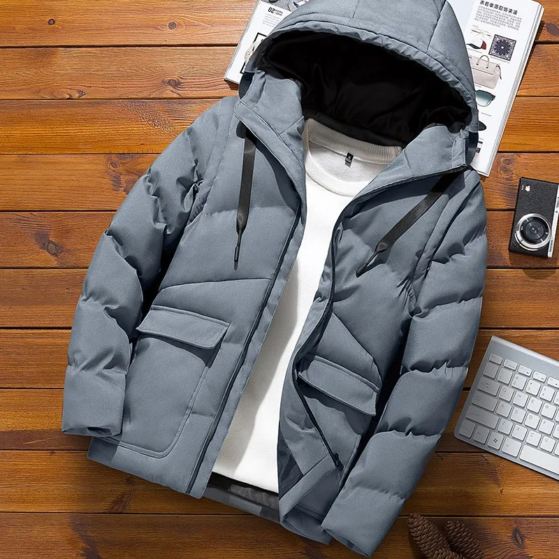 New Style Autumn& Winter Thick Coat Cotton-padded Clothes Men Korean-style Cotton-padded Jacket Short Cotton Coat Thick do