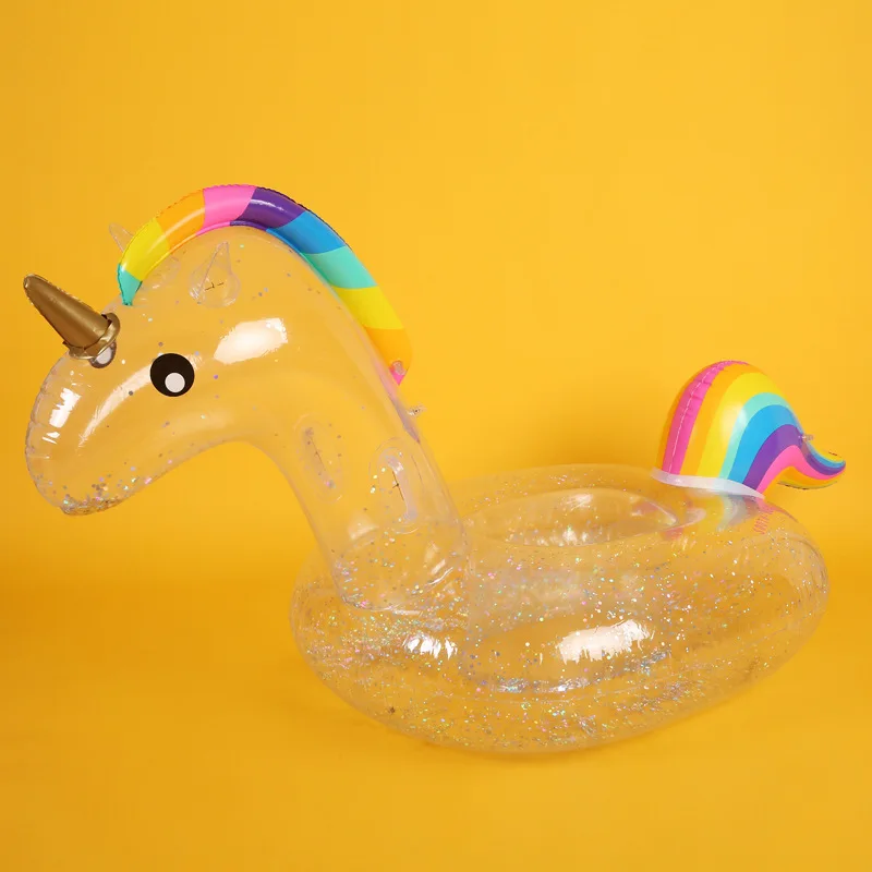 

Inflatable Toy Net Red Hot Selling Transparent Sequin Unicorn Floating Row Pegasus Riding Photo Shoot Useful Product
