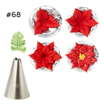 

Large Size Leaves Nozzles Cake Decoration Baking Tools Stainless Steel Icing Piping Nozzle Cream Tip for Cupcake Pastry