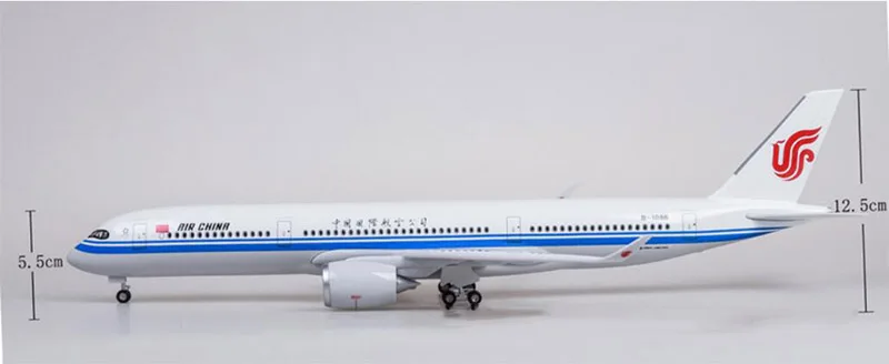 50,5 см модель самолета из сплава 1/142 Airbus A350 Самолет Китай Южная авиакомпания W Светодиодный свет и колесо литой под давлением пластиковый самолет коллекция