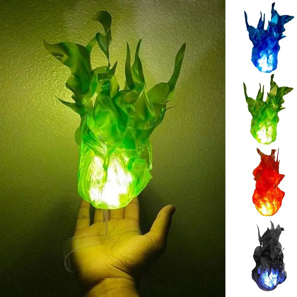 Floating Fireball Street Stage Magic Toys Simulation Fake Flame Decor Children Adult Prank Tricky Toys Halloween Props Feasible groove practice copybook adult line script regular book men and women hard pen word magic repeated