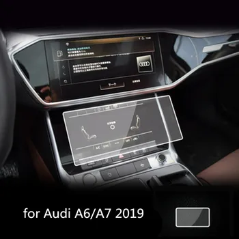 

for Audi 2019 A6 A7 Car Navigator Dashboard Screen Protective Film Tempered Glass Car Accessories