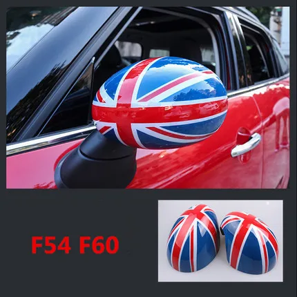 Одна пара зеркал заднего вида, декоративная раковина, чехол для Mini Cooper JCW F54 F60, аксессуары для стайлинга автомобилей, зеркальная крышка - Цвет: Серебристый