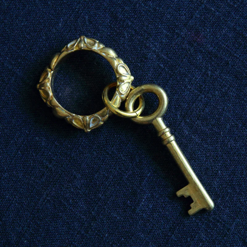 brass key keychain pendnant (26)