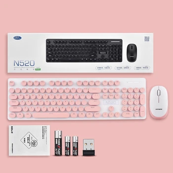 

Wireless Keyboard and Mouse Set Silent Desktop Computer Laptop Keypad Business Office Home Mute Mice Keyboard