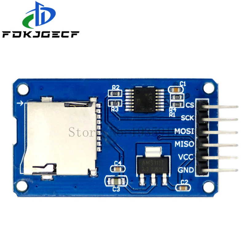 Micro SD mini Storage Board TF Card Reader Memory Shield Module SPI for Arduino