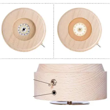 

1 PC Crystal Ball Chic Creative with Base Beautiful Fashion Night Light Table Decoraton Music Box for Home Hotel