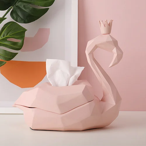 style 9 pink Розовый фламинго декорации комнаты коробка ткани гостиной декорации ткани держатель коробки для домашнего декора аксессуары Европа статуя смолы - Цвет: style 9 pink