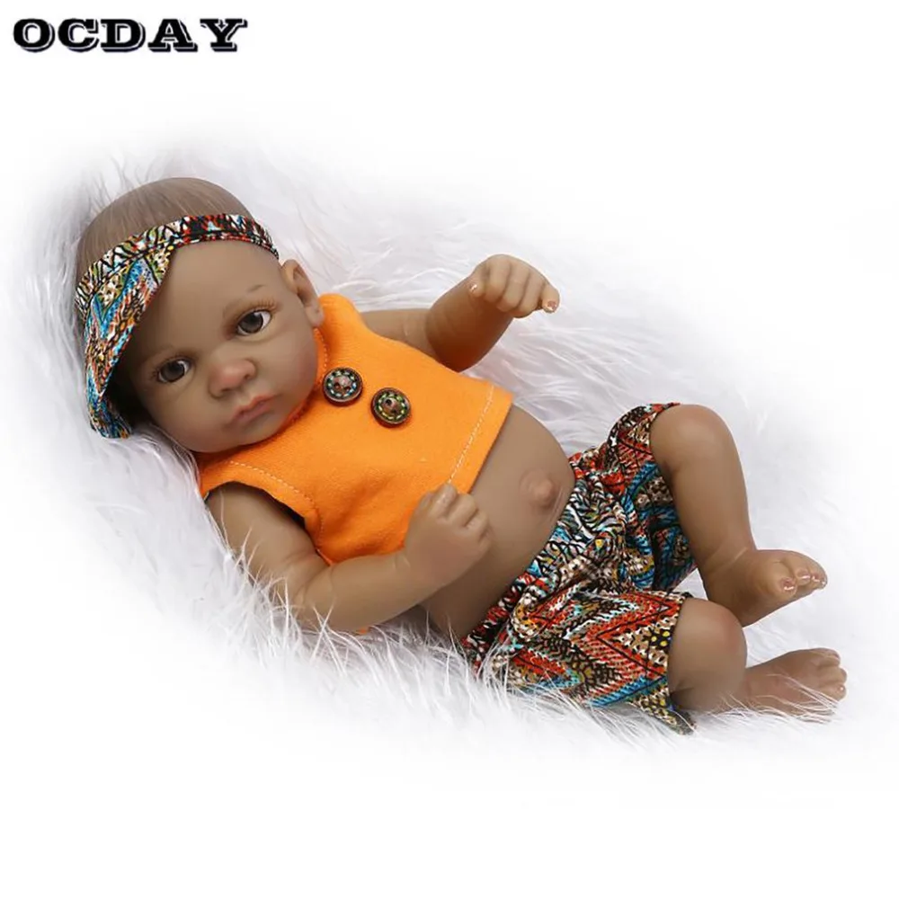 OCDAY 10 дюймов Reborn baby Dolls игрушки мягкие силиконовые реалистичные куклы для младенцев сенсорные милые Bonecas куклы для детей Девочки Мальчики Playmate