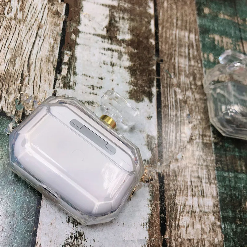 For AirPods Pro 3D роскошный флакон духов силиконовый чехол для apple Airpods 2 1 Pro чехол bluetooth Наушники Аксессуары милые наушники Защитные - Цвет: For AirPods Pro