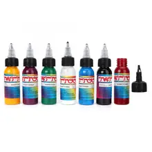 30 мл х 7 шт Профессиональные чернила для татуировки, долговечные, быстро окрашивающие пигмент для татуировки