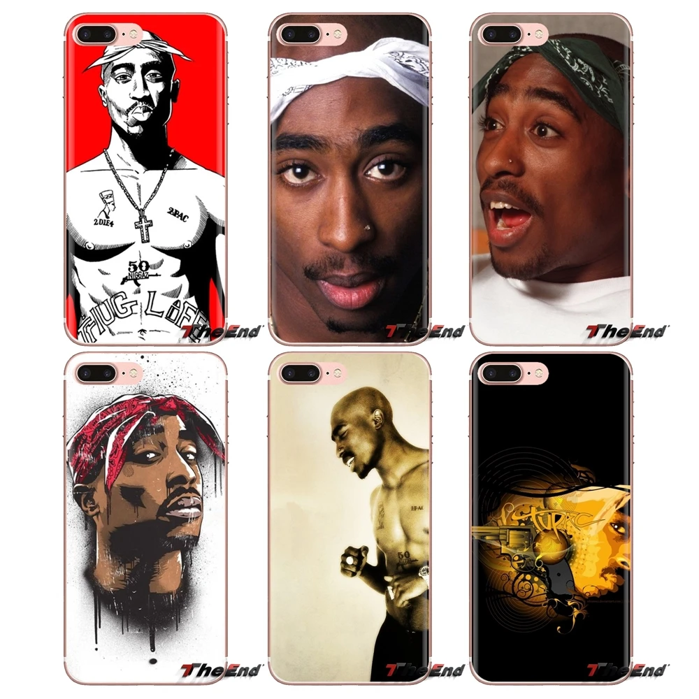 For Huawei Honor 7X V10 6C V9 6A Play 9 Mate 10 Pro Y7 Y5 P8 P10 Lite Plus GR5 2017 fashion hip hop man 2pac Silicone Shell Case |