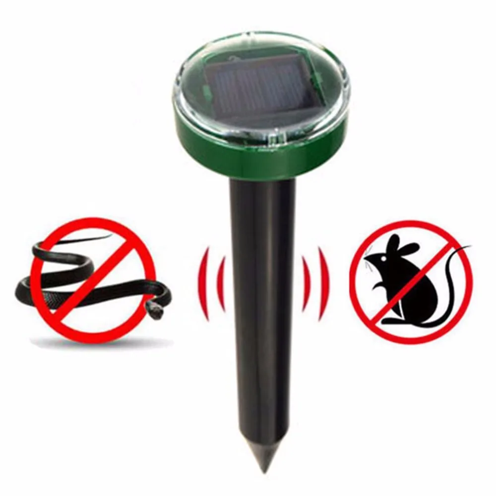 Outdoor Garden Mole Repellent Solar Ultrasound Mole Snake Bird Mosquito Mouse Ultrasonic Deworm Control Gardening Tools