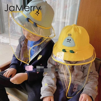 

JaMerry Children Full Face Cover Hat Anti-spitting Protective Cap Prevent Kids Saliva Dustproof Cover Against outdoor hats 2020