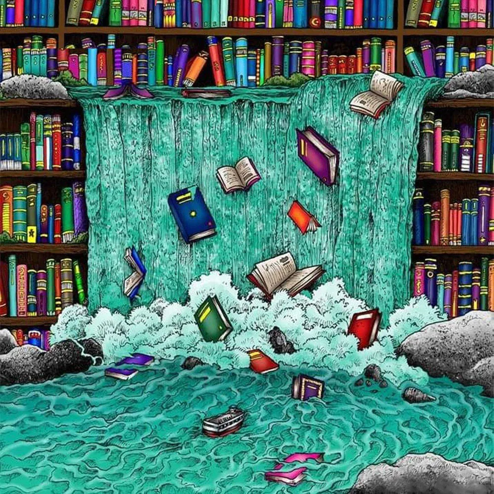 LaoJieYuan DIY Алмазная картина вышивка крестиком книжная полка 5D рукоделие мозаика