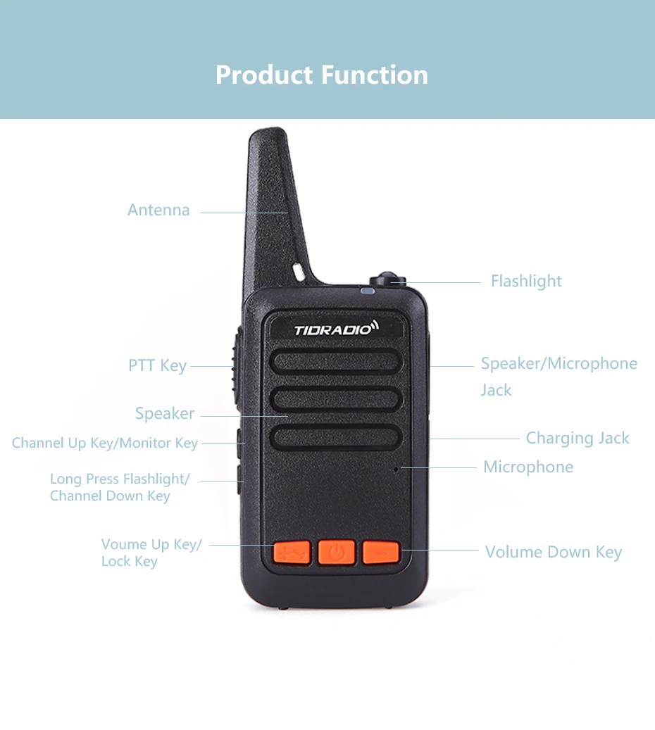 2 шт. удобная детская рация TD-M9 CB портативная мини-рация UHF 400-480MHz коммуникатор для детей и взрослых