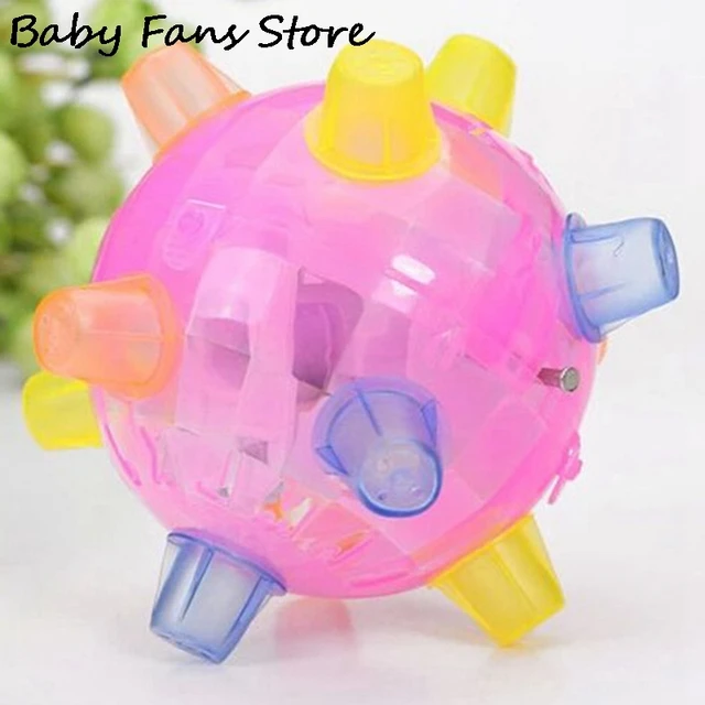 Electric Bouncing Ball Light Up Music Flashing Jumping LED Ball Pet Gogs Toys Interactive Dancing Balls Multicolor Vibrating Toy 6