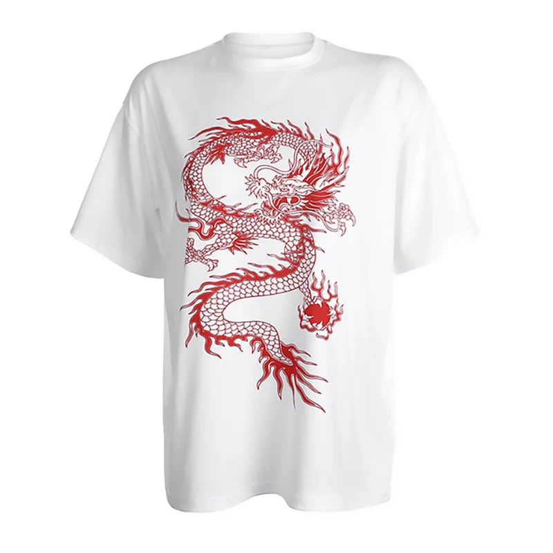 Dragon Print T Shirt Women Fashion Short Sleeved Casual Harajuku 90s Tshirt T Shirt Femme Streetwear Tops Tee Shirt T Shirts Aliexpress