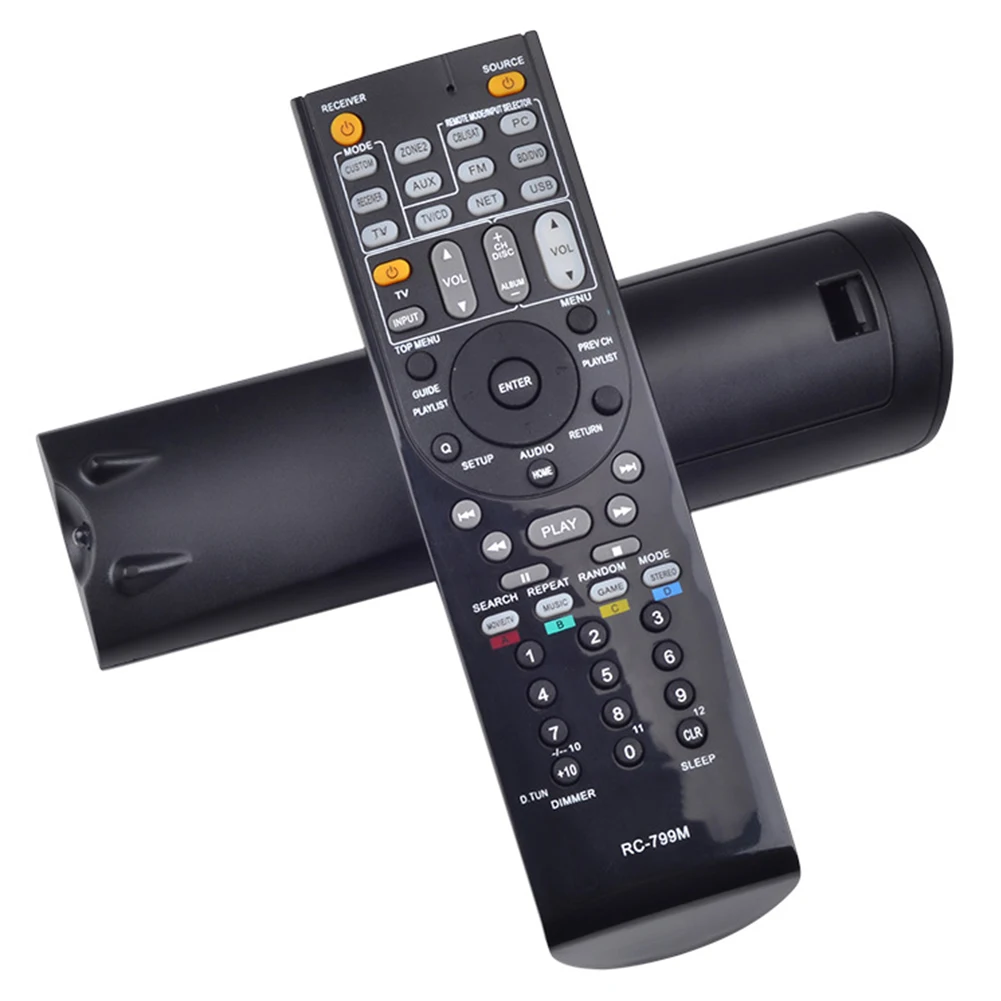 

RC-799M Entertainment Battery Powered Remote Control Compact Colorful Button Hotel Transmitter Audio Video Receive For ONKYO