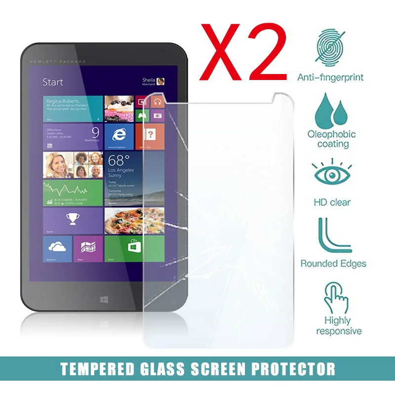 2 шт. закаленное стекло для защиты экрана планшета HP Stream 7 HD защита глаз