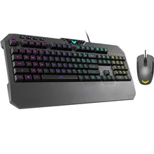 Клавиатура+мышь ASUS TUF Gaming Combo K5& M5 проводные, механическая, оптическая, 6200 dpi, USB, подсветка RGB, цвет: черный