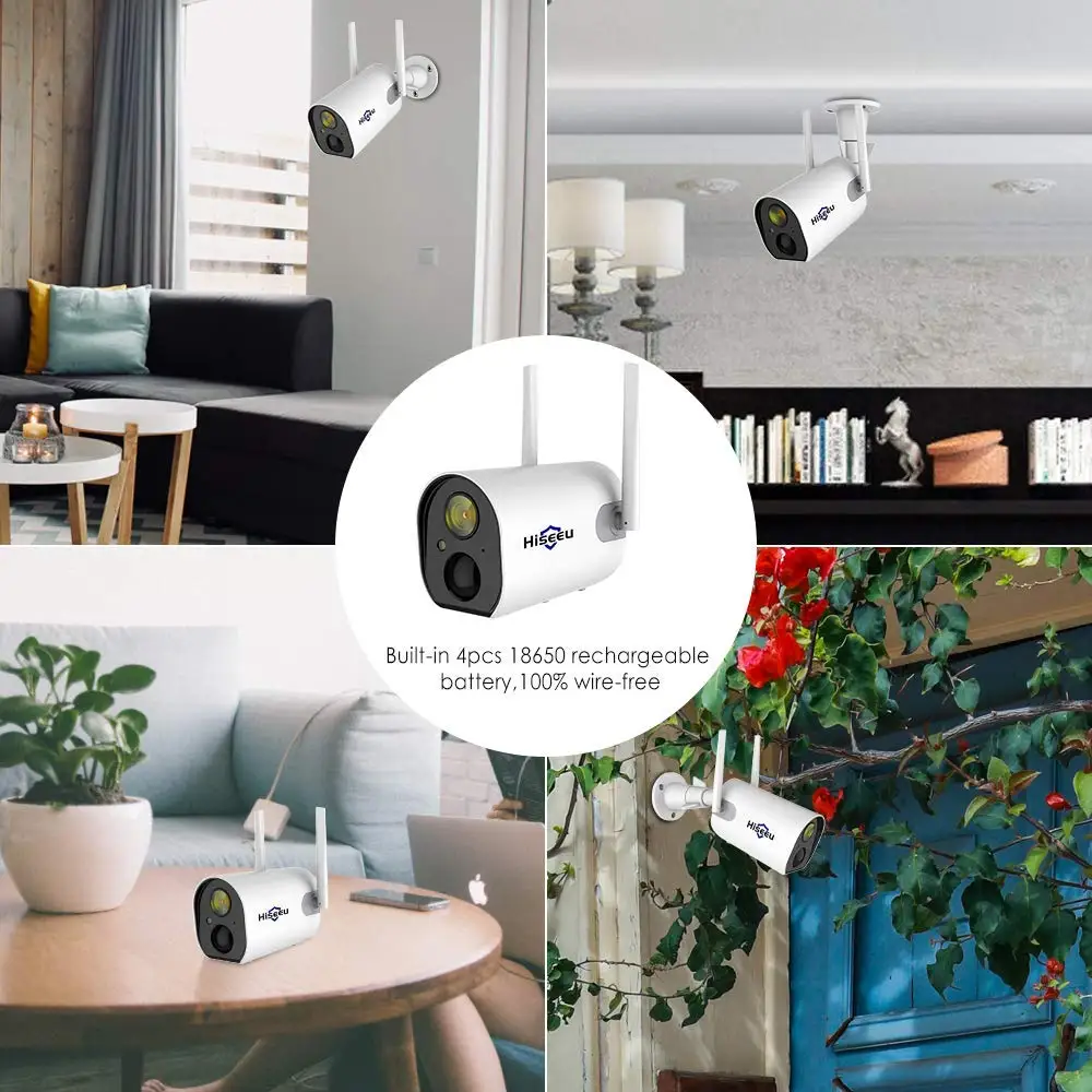 Hiseeu Recharageble IP Camera 1080P