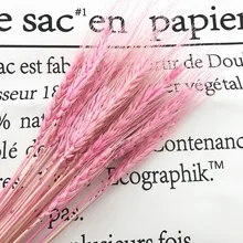 45 шт., Denisfen, Красочный Букет пшеницы, высушенный цветок, декоративный цветочный, сделай сам, для дома, свадебные украшения, аксессуары, Флорес