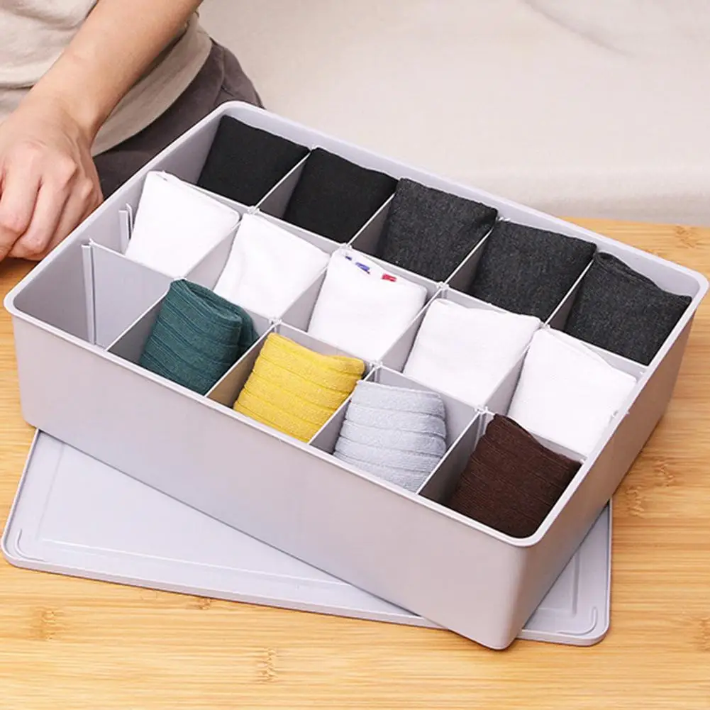 Neue Multi Grid Unterwäsche Organizer Closet Bhs Slips Socken Krawatten Lagerung Schublade Box