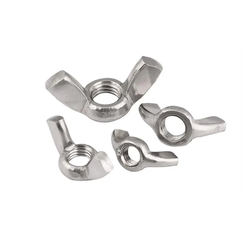 SUS 201 Stainless Wing Nuts Butterfly Nut Thumb Nuts M3 M4 M5 M6 M8 M10 M12 
