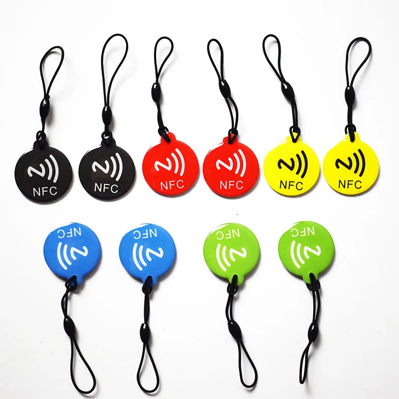 

10pcs NFC Tags 13.56MHz ISO14443A NFC213 Crystal Epoxy Card NFC 213 RFID cards for all NFC enabled phones