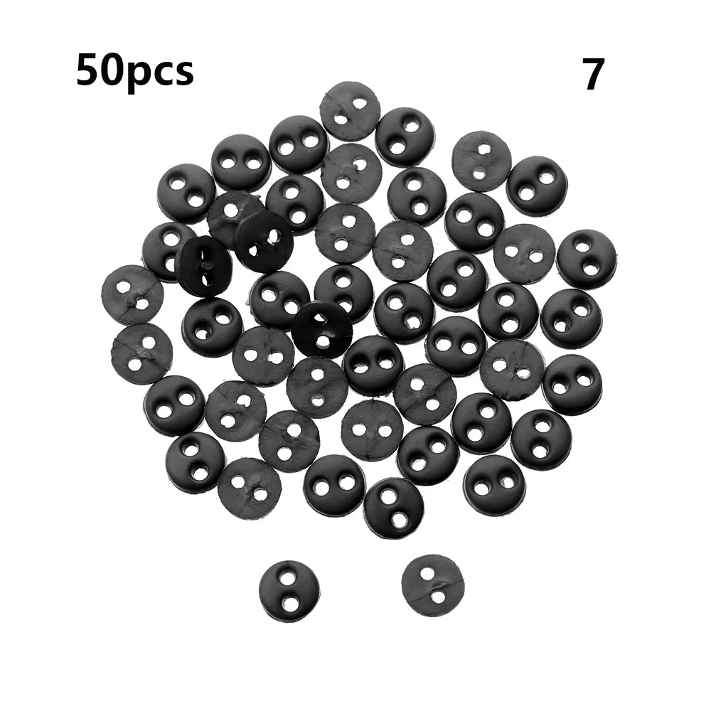 50 шт 4 мм кукла ручной работы аксессуары для DIY куклы одежда мини пуговицы круглые пуговицы конфетных цветов куклы аксессуары для шитья одежды - Цвет: 07
