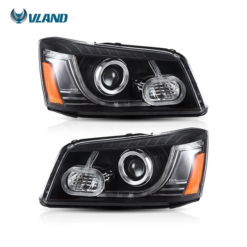 СВЕТОДИОДНАЯ головная лампа для Toyota high Lander Kluger передний светильник s 2001 2007 с