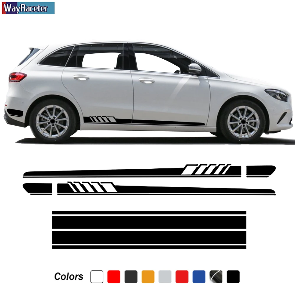4 шт. виниловые наклейки на юбку Mercedes Benz B Class W246 W247 B180|Наклейки автомобиль| |