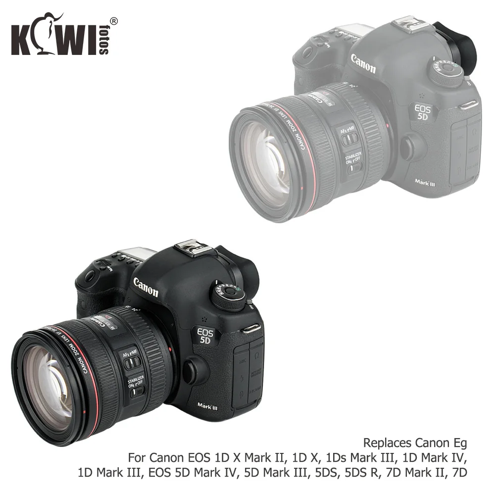 Мягкий силиконовый видоискатель для камеры окуляр наглазник для Canon EOS 5DM4 5DM3 5DS 5DSR 7DM2 7D EOS 1DX Mark II 1DX Заменяет Canon Eg