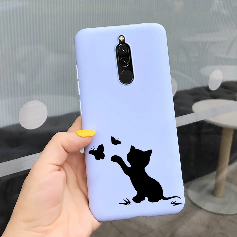 xiaomi leather case charging Ốp Lưng Cho Xiaomi Redmi 8 Trường Hợp Redmi 8A Lưng Coque Hoạt Hình Fundas Mềm TPU Túi Đựng Điện Thoại Cho Xiaomi Redmi 8 8A A8 Redmi8 Ốp Lưng cases for xiaomi blue