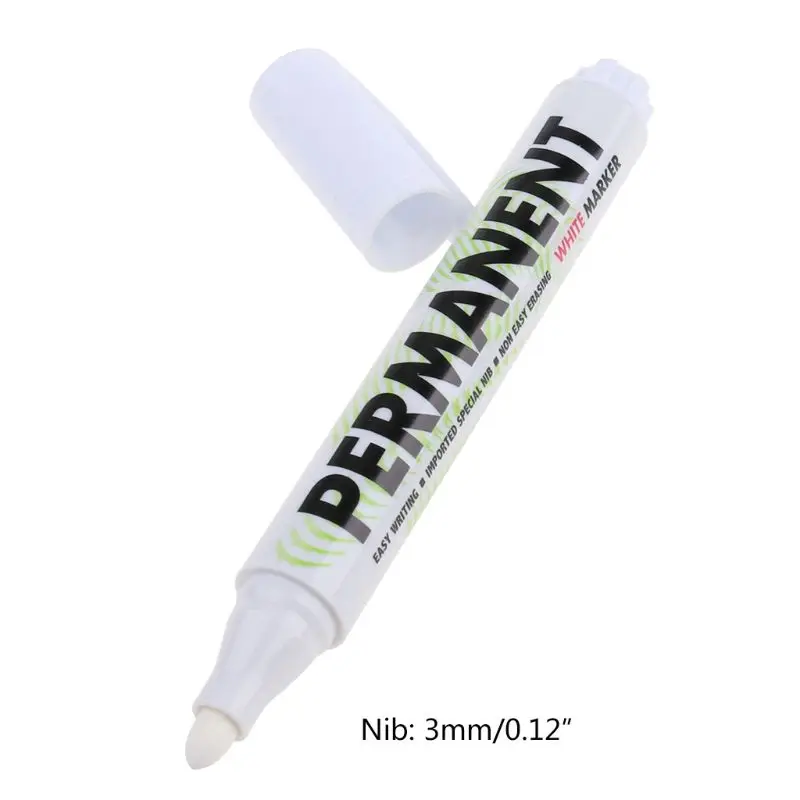 Rotulador de pintura para neumáticos de coche, rotulador blanco resistente al agua, marcador de pintura, grafiti