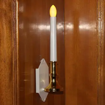 

Waterproof LED Candle Light 2pcs Removable Suction for Wedding Outdoor Wall Lamp Stable Performance No Heating Safety