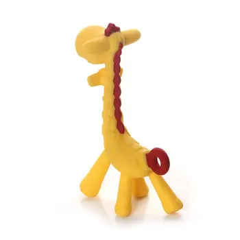 

Non-Toxic Infant Baby Teething Ring Chewie Teether Bright Color Safety Plastic Natural Bunny Sensory Toy Gift baby products