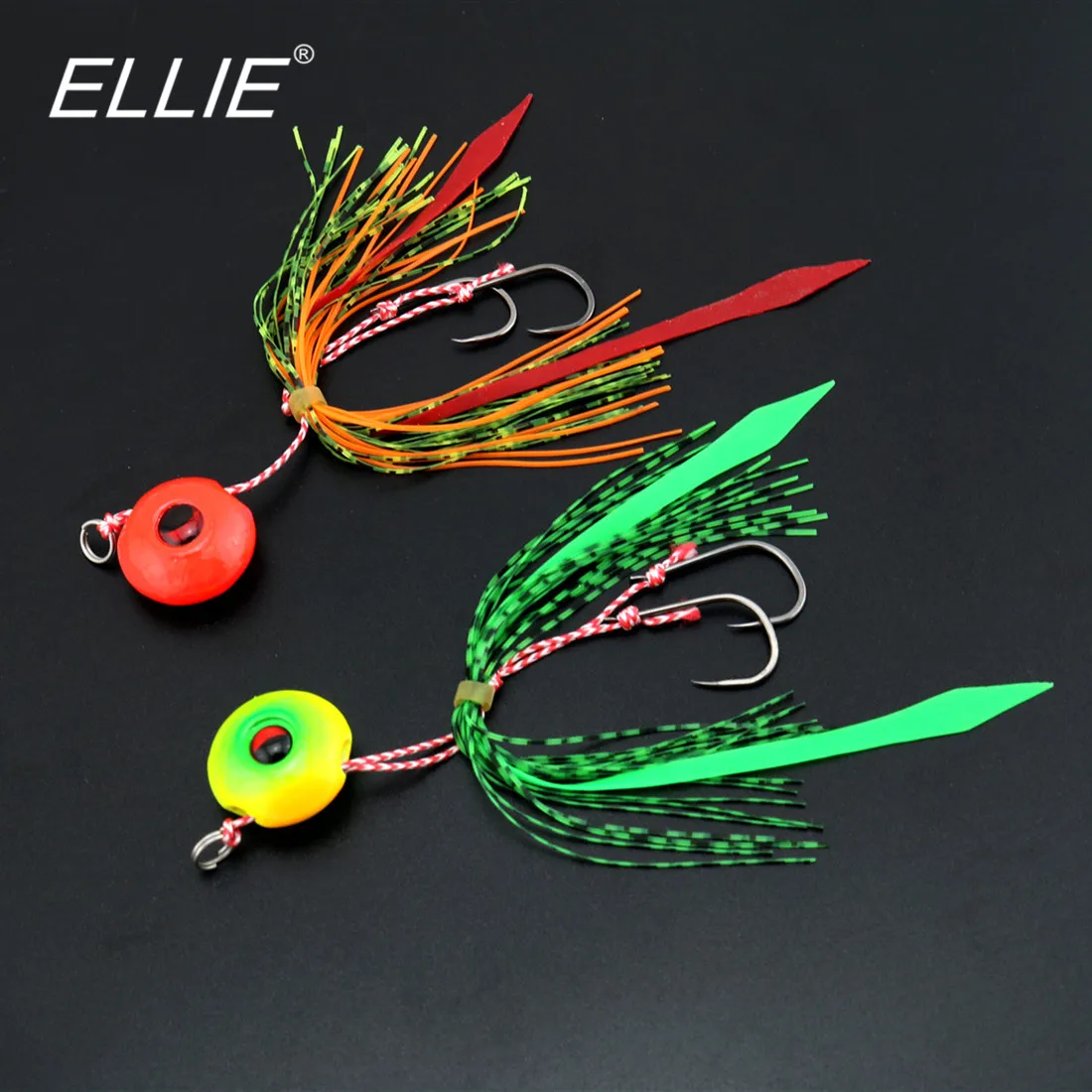 1 Piece Of Rubber Skirt Deep Sea Lead Artificial Fishing Jig Lure With