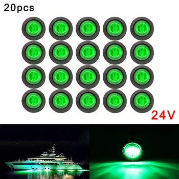 

PC Lens + Rubber Base LED Light Waterproof Marking light LED Bullet 24V 3/4 inch Portable Clean Safely