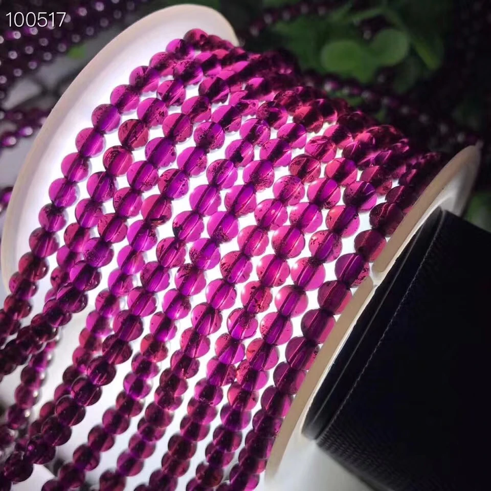 

Natural Purple Red Garnet Bracelets For Women Crystal 108 prayer Round Beads 6mm Jewelry Gift Jewelry AAAAA