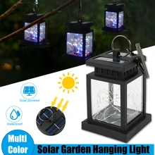 

HYMELA Solar Lantern Hanging Light Outdoors Waterproof Led Solar Garden Fairy Lamp For Cottage Party Yard Decoration Star Night