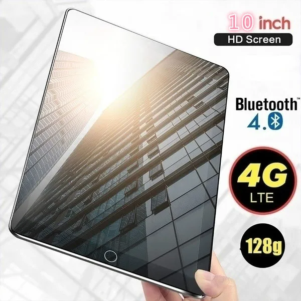 Buen valor Tableta 2021 6G + 128GB, 10 pulgadas, diez núcleos, red 4G, WiFi, PC, Android 9,0, Arge, pantalla IPS de 1280x800, SIM Dual, cámara trasera WGwgrEpYn9j