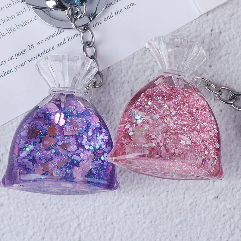 

Kit Bag Glitter Moving Liquid Key Ring Fantasy Keychain Glitter Quicksand Star Keychain Car Key Pendant Creative Jewelry Gift
