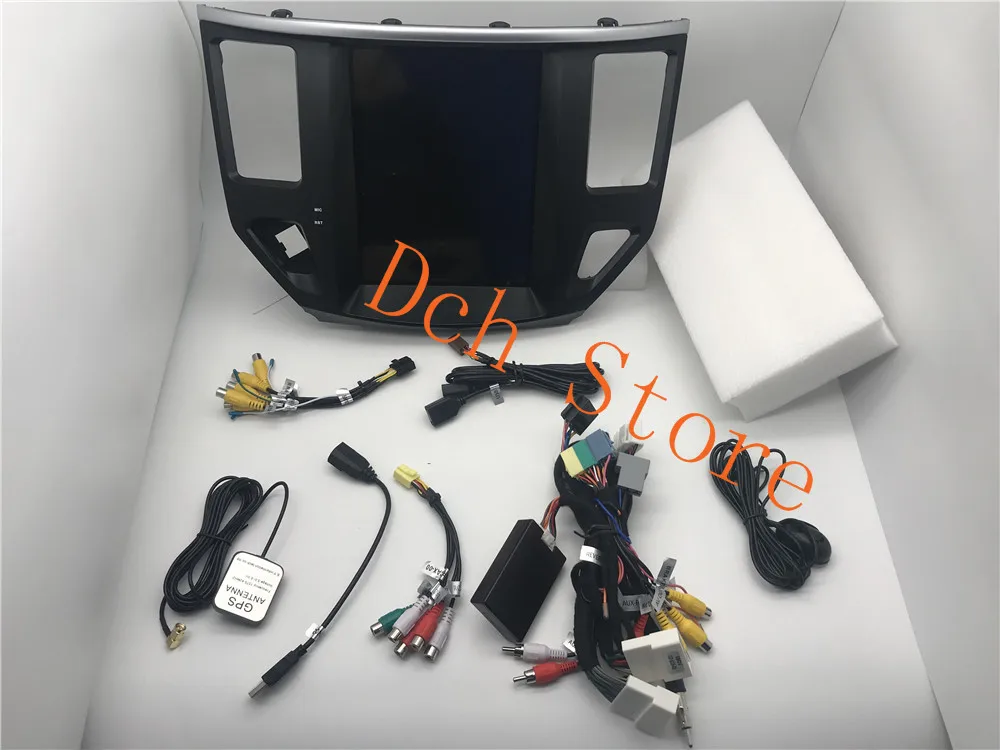 Вертикальный автомобильный DVD плеер 10 4 дюйма в стиле tesla Android 9 0 GPS навигация для