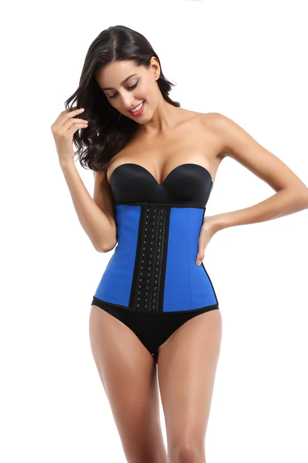 

Latex Waist Trainer Corset 9 Steel Bone Shapewear Body Shapers Women Corset Slimming Belt Waist Shaper Cinta Modeladora